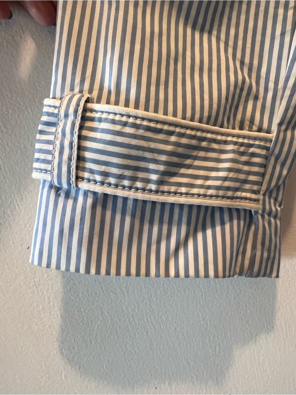 TOMMY HILFIGER Trench Coat Belted Striped Spring Jacket Classic - Picture 6 of 9